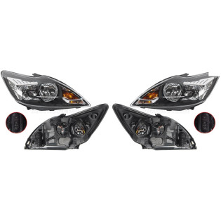 Фары Форд Фокус Ford Focus 2 (2007-2011) комплект 2 штуки левая и правая SAT высокое качество