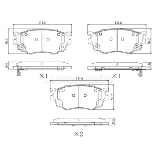 Колодки тормозные перед MAZDA 626 97-02/PREMACY 99-05 SAT