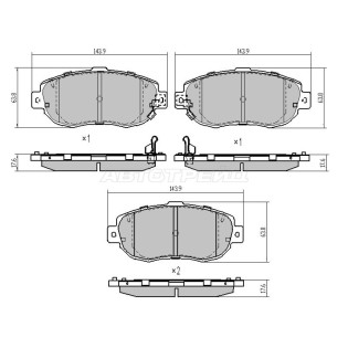 Колодки тормозные перед TOYOTA ARISTO/MARK/CROWN 92- SAT