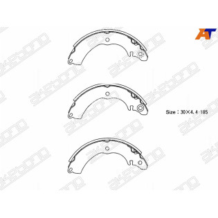 Колодки тормозные зад MITSUBISHI LANCER IX 03-/COLT 02-/COLT PLUS 02-/HONDA LEGEND 04- AKEBONO