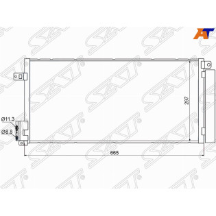 Радиатор кондиционера FIAT BRAVO 1.4/1.4T/1.6TD/1.9TD 07- / GRANDE PUNTO 1.3TD/1.6TD/1.9TD 05- / OPE SAT