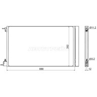 Радиатор кондиционера OPEL INSIGNIA 08- SAT