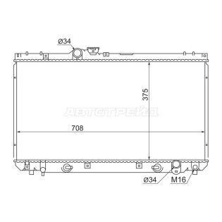 Радиатор Lexus IS200 98-05 / IS300 99-05 / Toyota Altezza 98-05 SAT