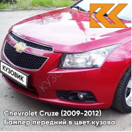 Бампер передний в цвет кузова Chevrolet Cruze (2009-2012) дорестайлинг GCS - Velvet Red - Красный