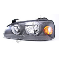 Фара левая с корректором Hyundai Elantra 3 (2004-) черный отражатель