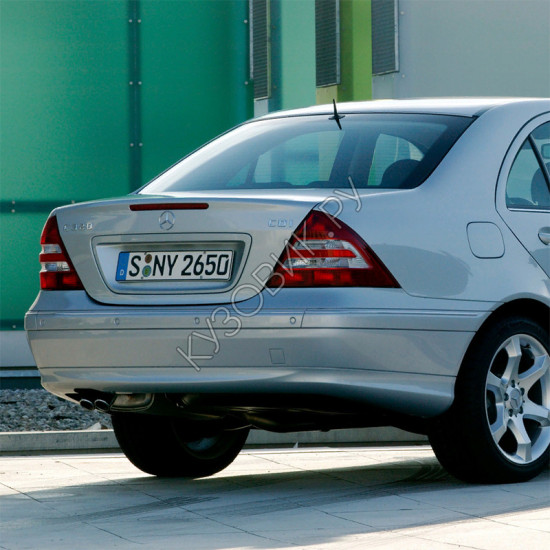 Задний бампер в цвет кузова Mercedes C-Class W203 (2000-2007) Задний бампер в цвет кузова Mercedes C-Class W203 (2000-2007)