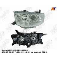 Фара MITSUBISHI PAJERO SPORT 08-17/L200 13-16 прав не ксенон DEPO