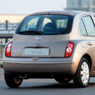 Задний бампер в цвет кузова Nissan Micra K12 (2003-2010)