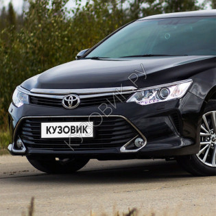 Бампер передний в цвет кузова Toyota Camry V50 (V55) (2014-2017) рестайлинг с омывателями